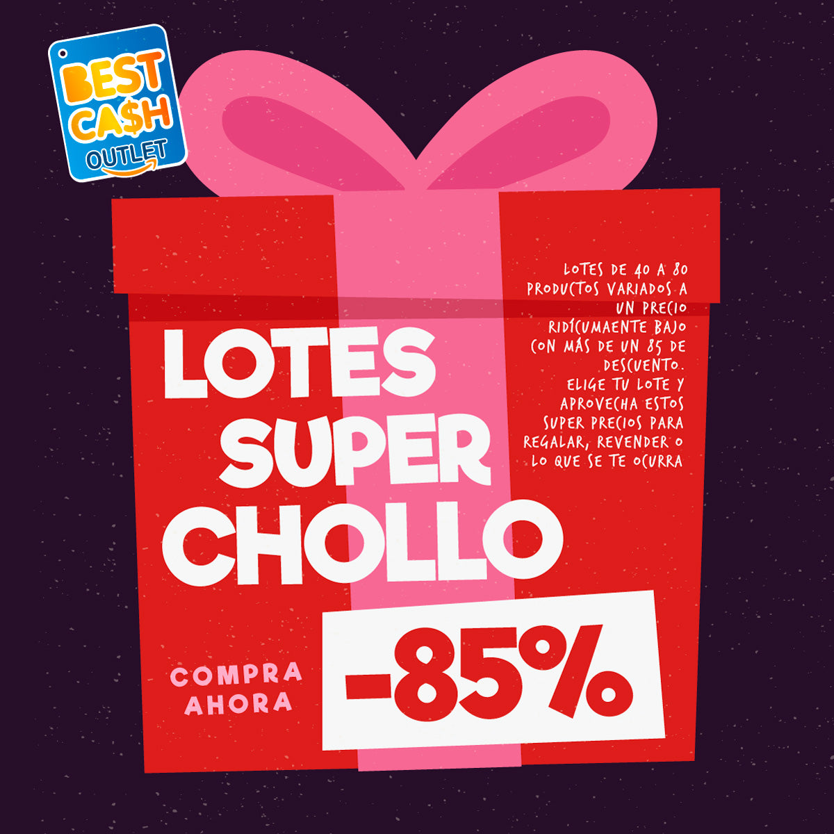 Lotes de Produtos al 85% de Descuento