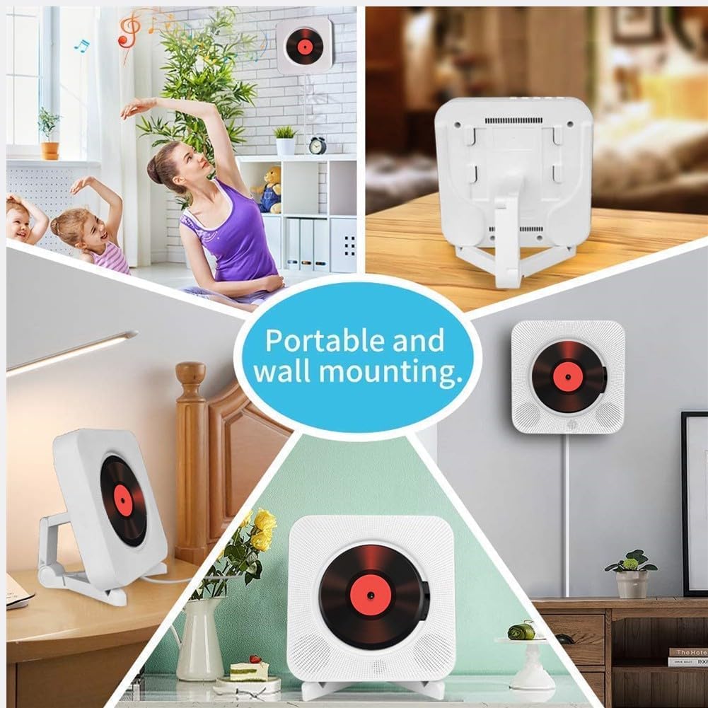 Reproductor CD portátil Bluetooth
