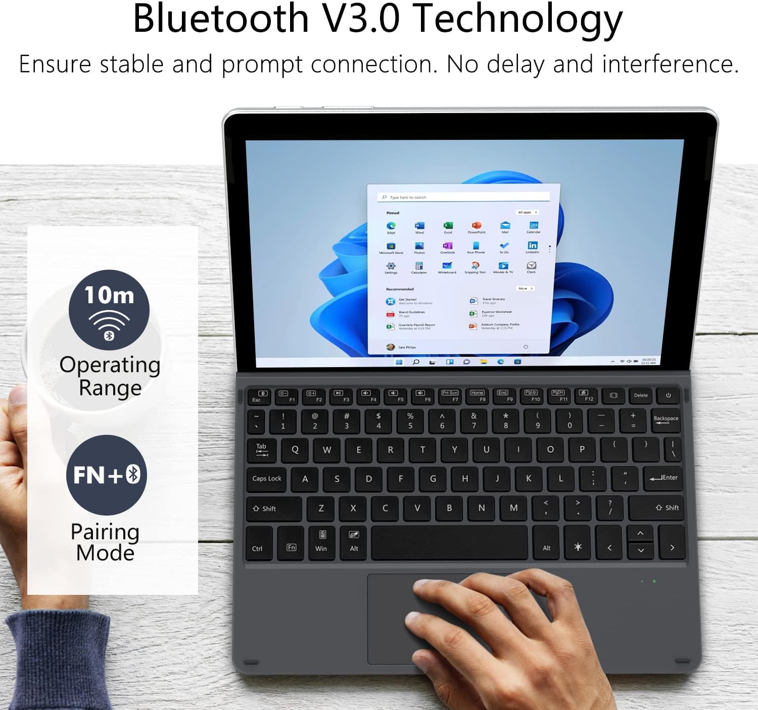 Teclado Bluetooth MoKo para Surface