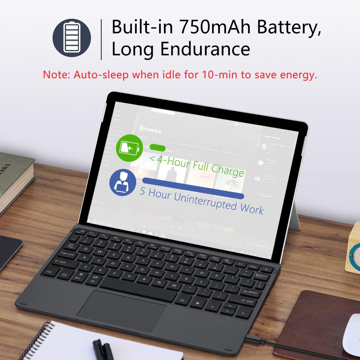 Teclado Bluetooth MoKo para Surface