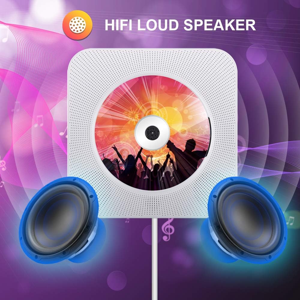 Reproductor CD Portátil Bluetooth