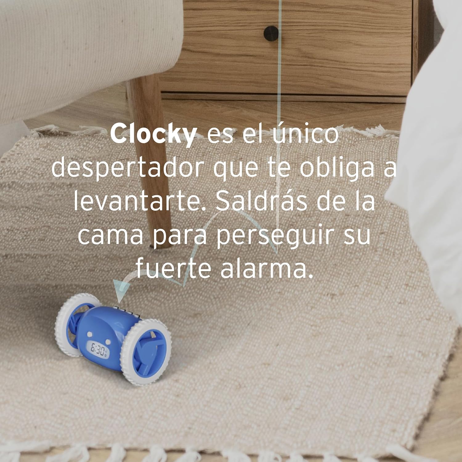 Reloj Despertador Móvil Azul