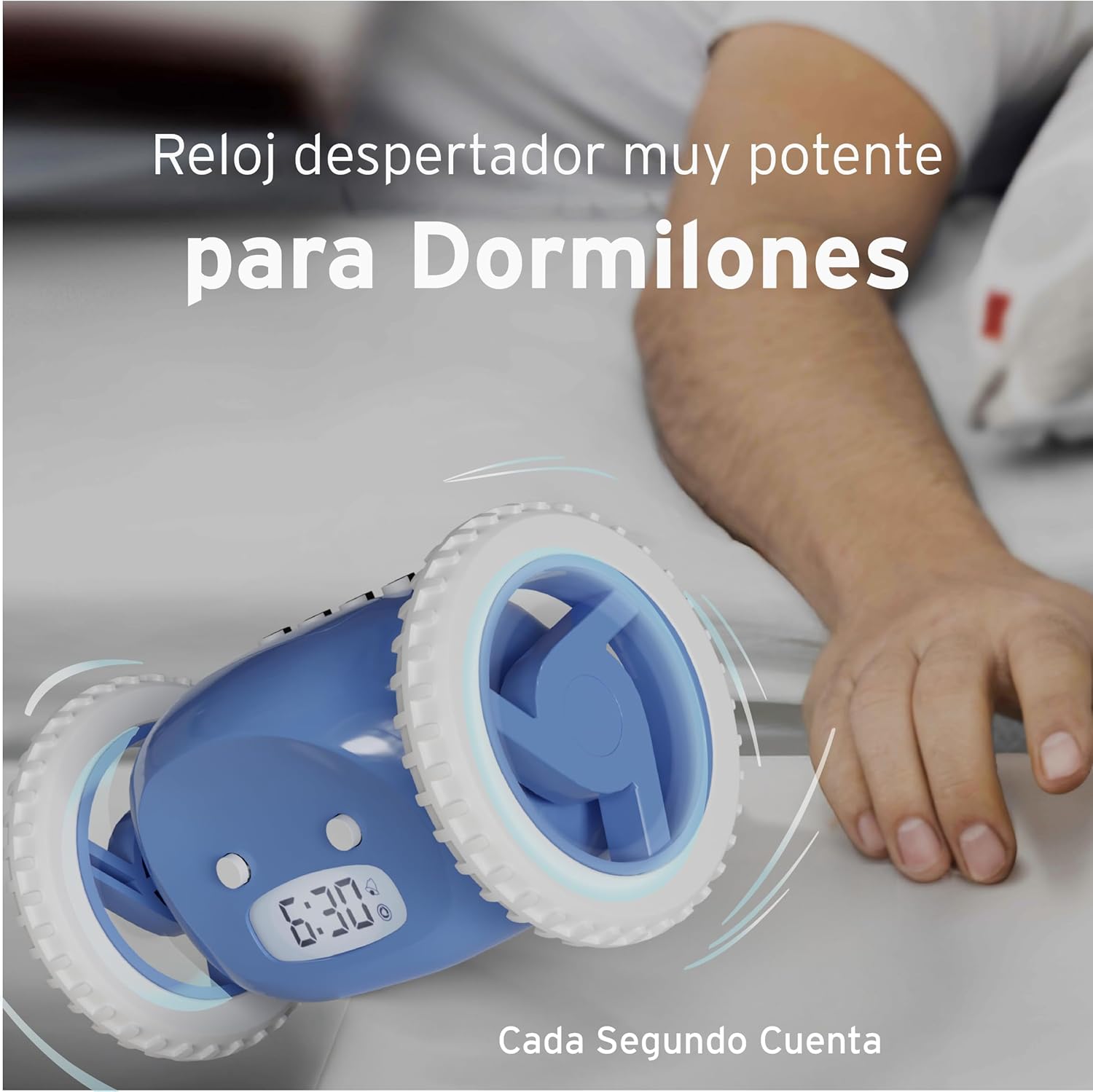 Reloj Despertador Móvil Azul