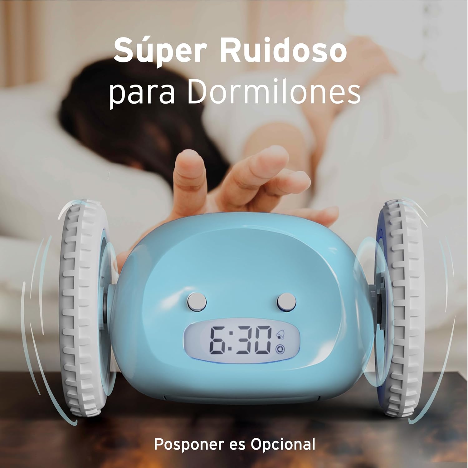 Reloj Despertador Móvil Azul