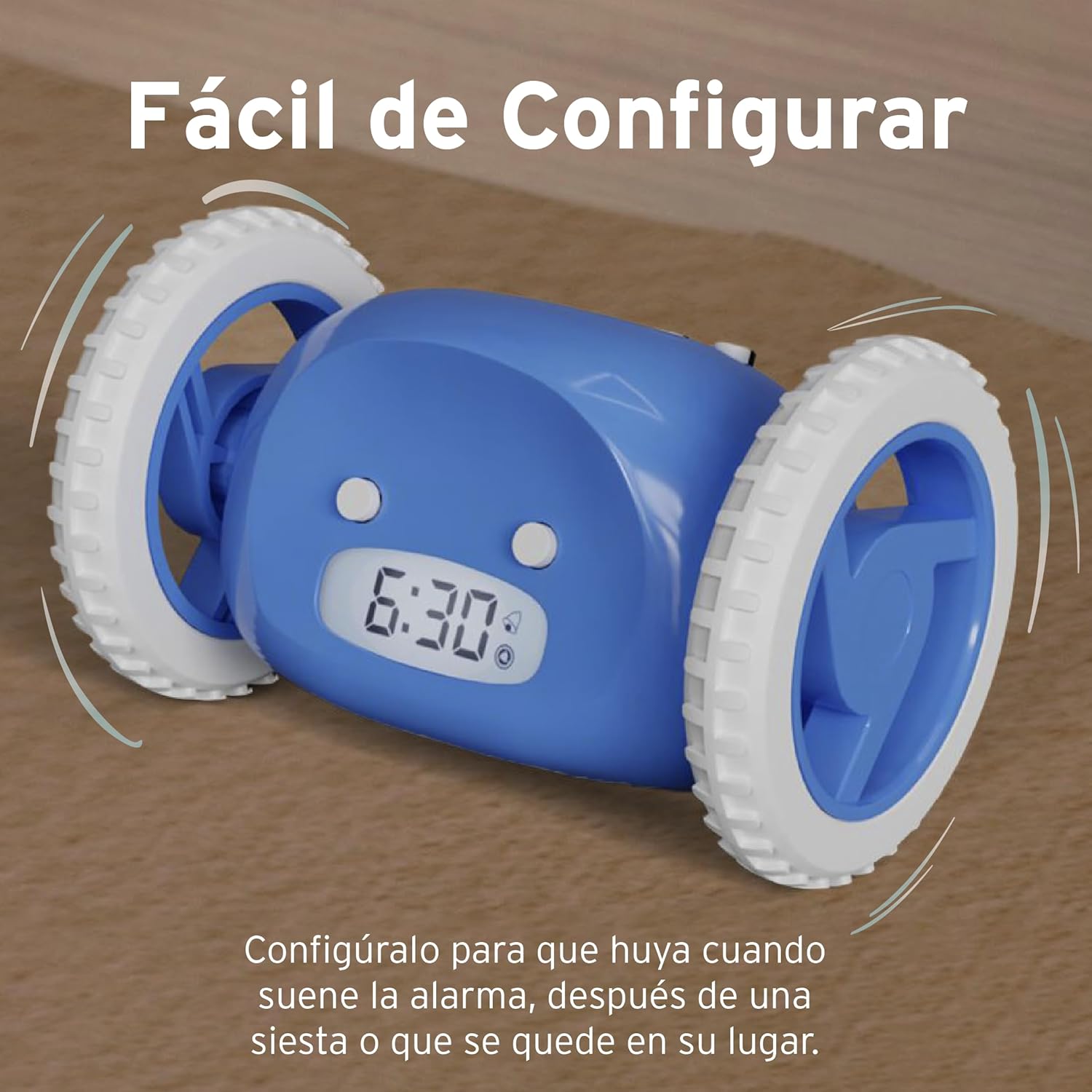 Reloj Despertador Móvil Azul