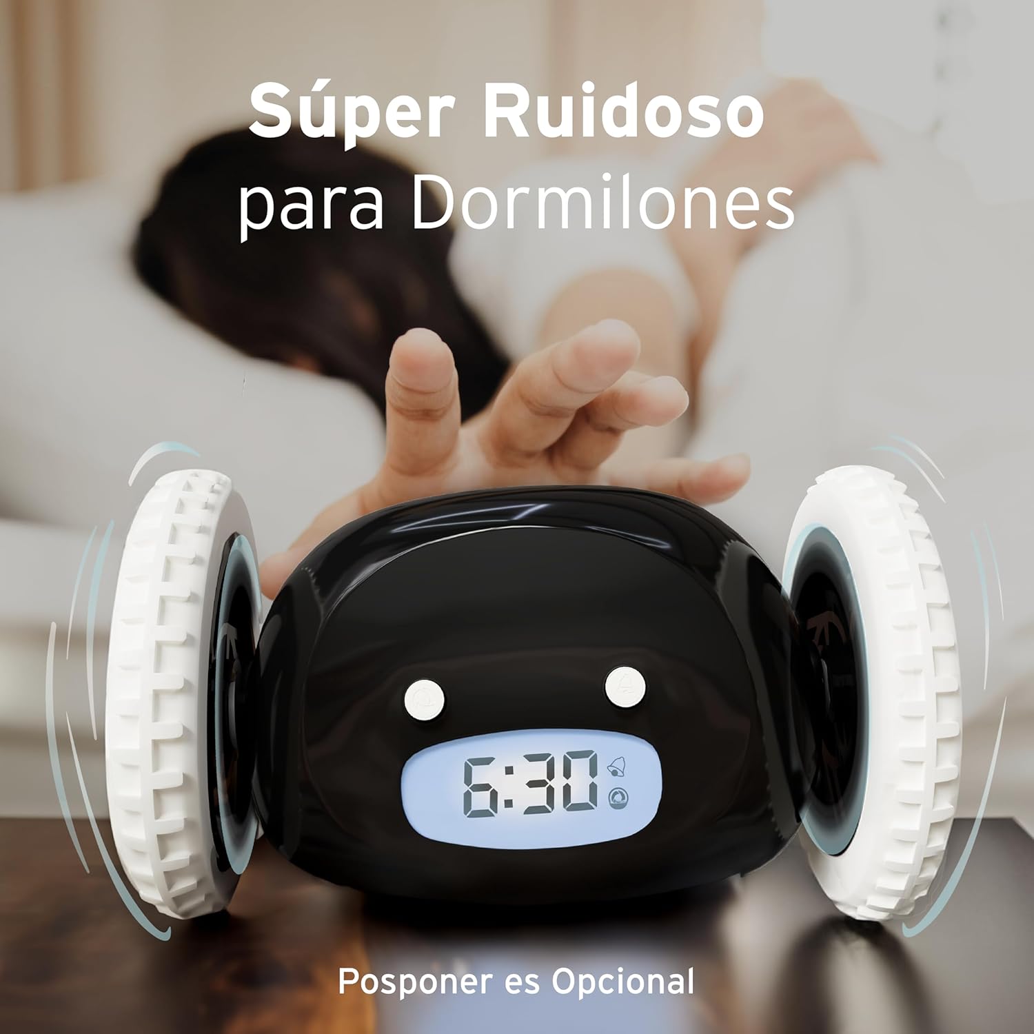 Reloj Despertador Ruidoso Móvil