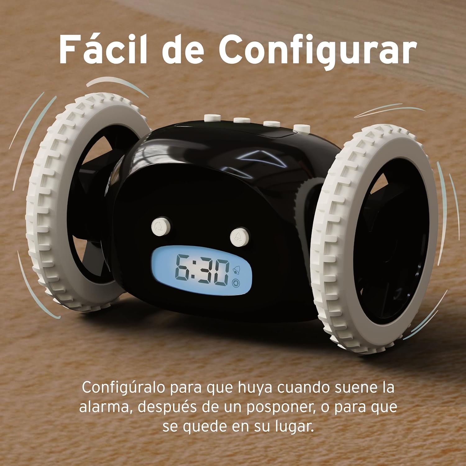 Reloj Despertador Ruidoso Móvil
