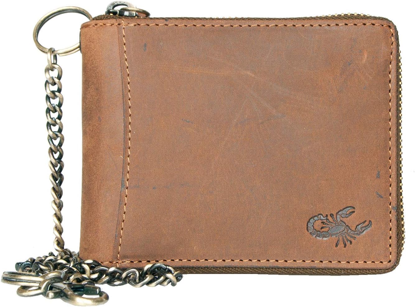 Cartera Hombre Escorpión Marrón