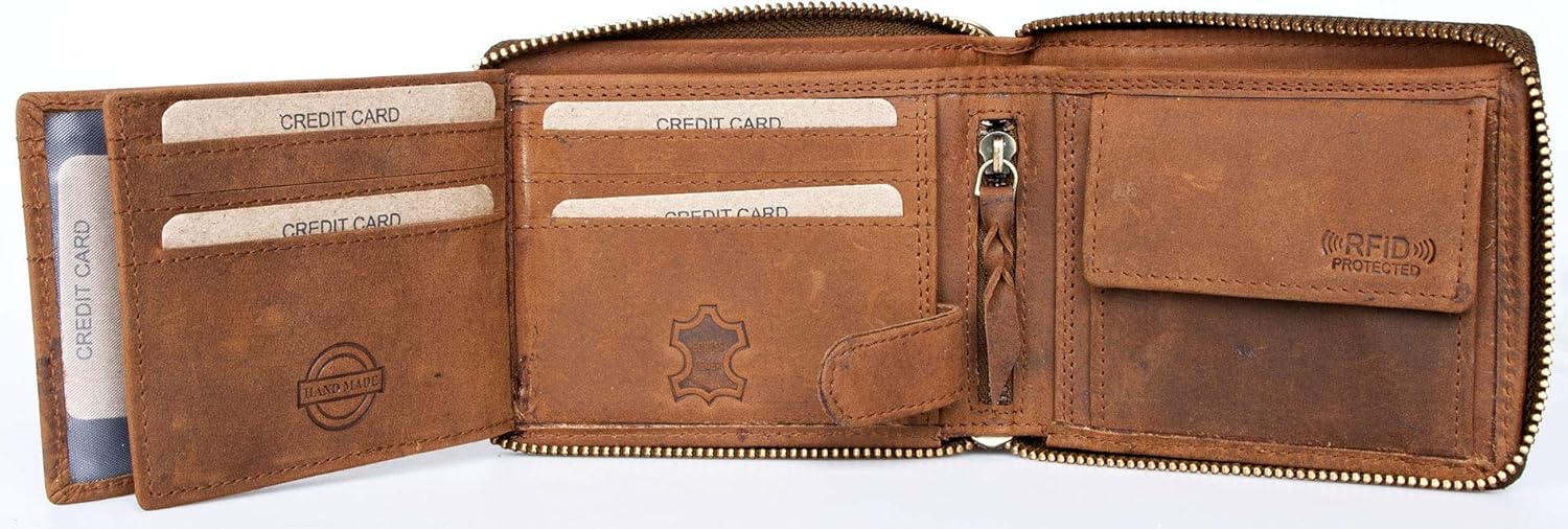 Cartera Hombre Escorpión Marrón