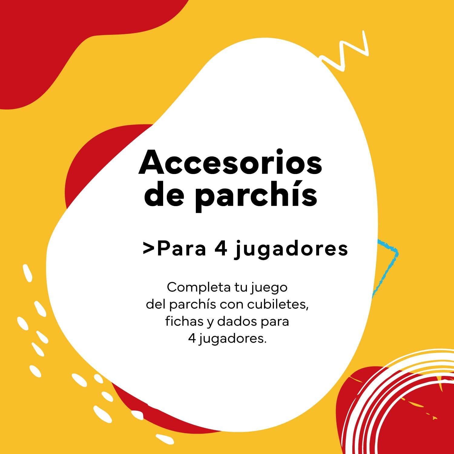 Caja Accesorios Parchís 4 Jugadores