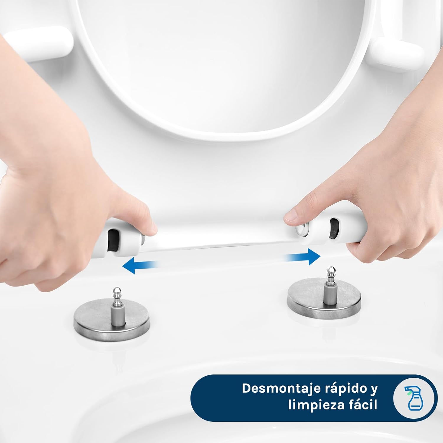 Tapa WC Antibacteriana D Cierre Suave