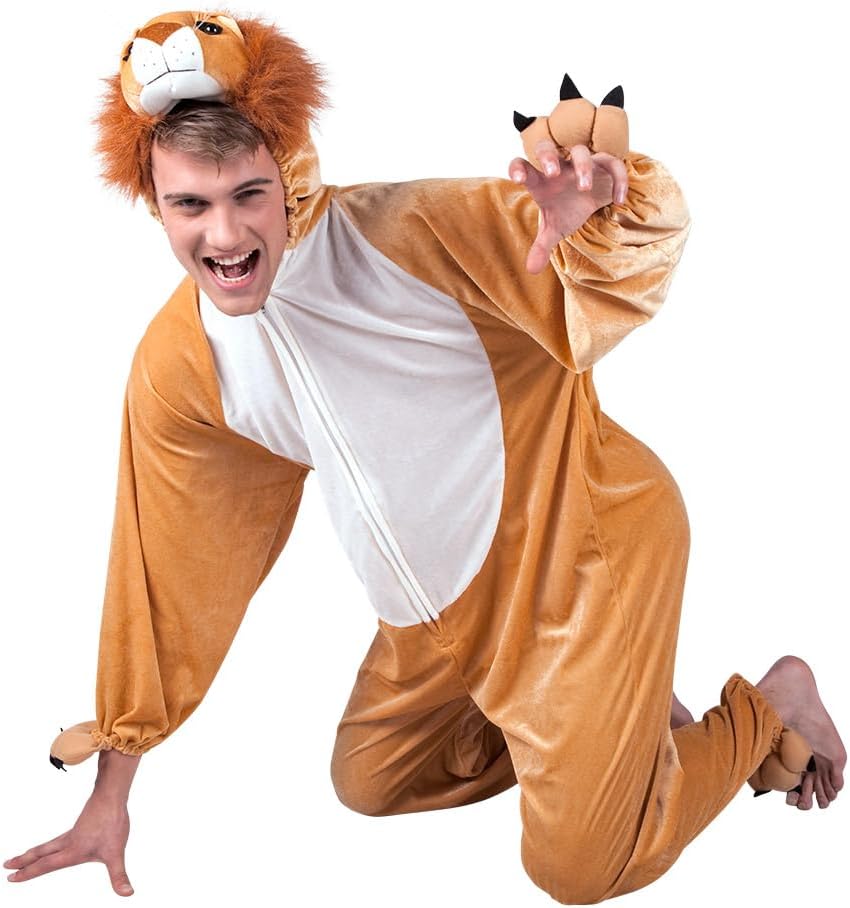 Disfraz de león peluche adulto