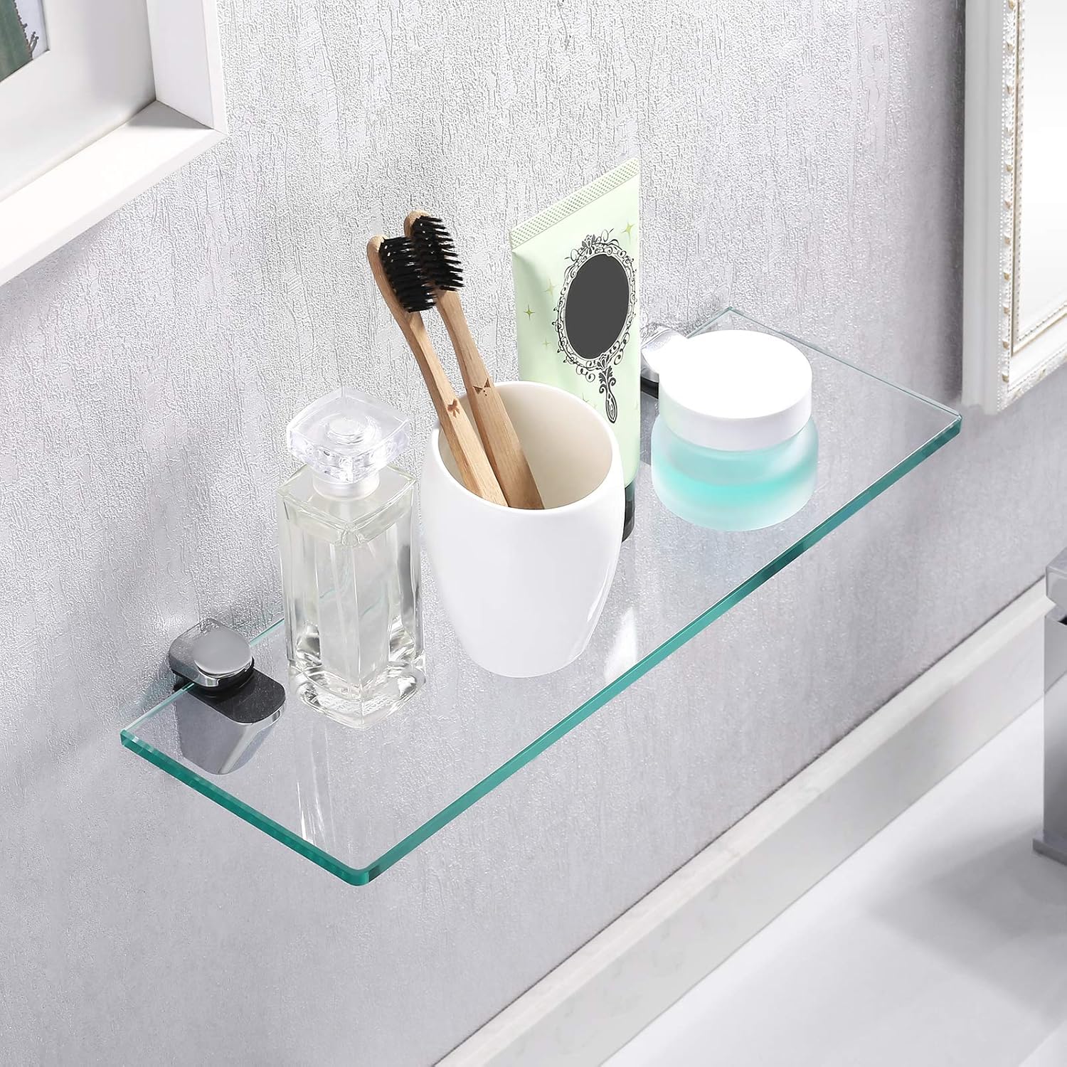 Estante de Baño de Cristal 35 cm