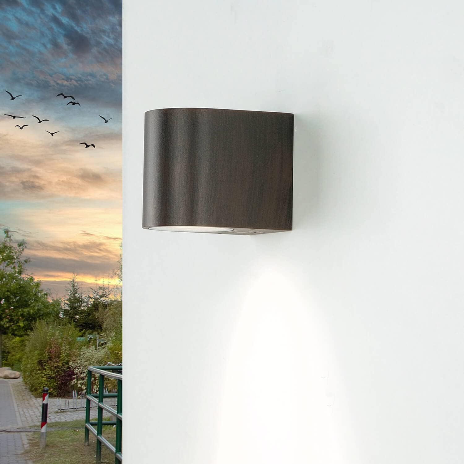 Foco Exterior GU10 Marrón IP44