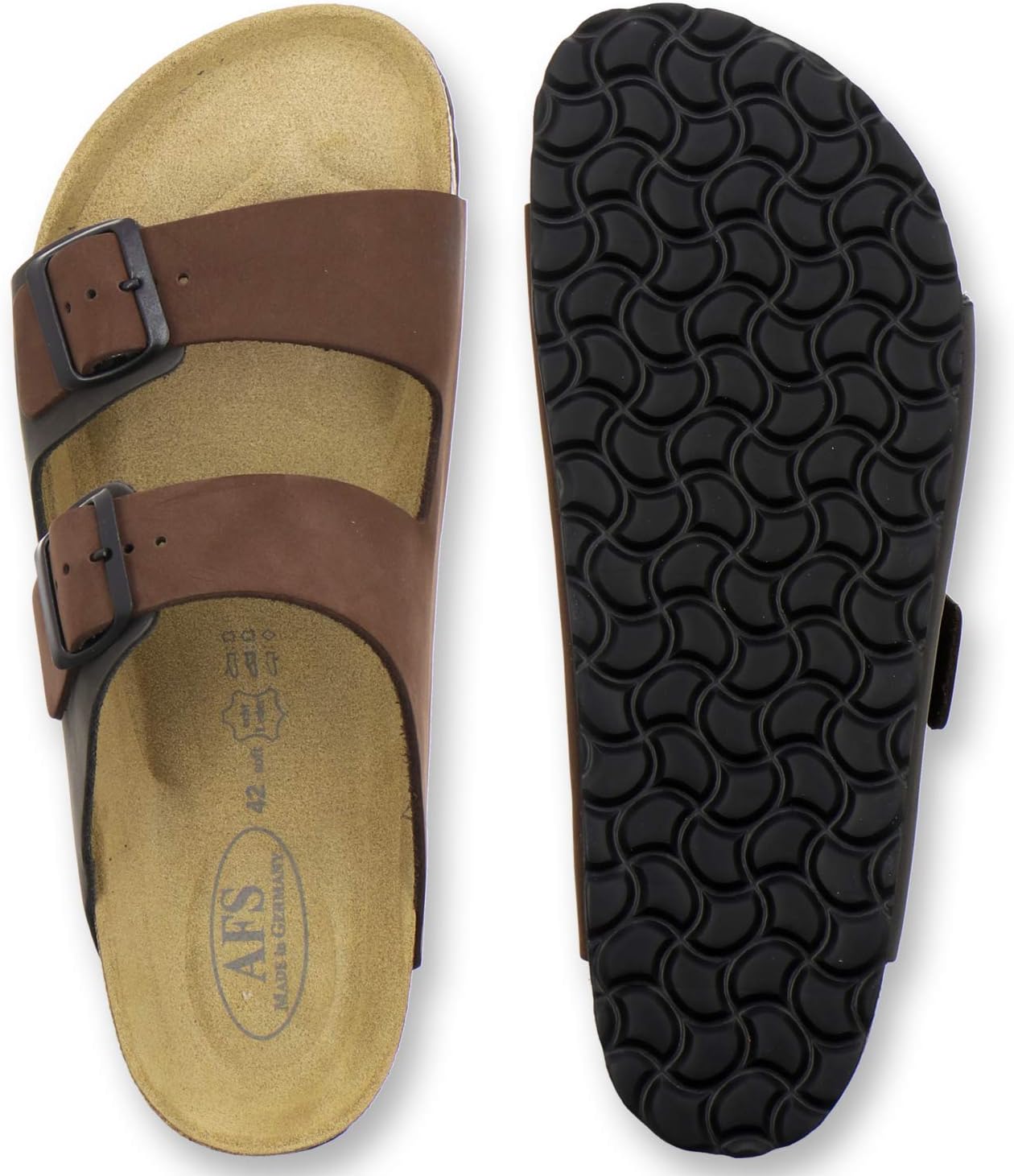 Pantuflas de piel AFS-Schuhe