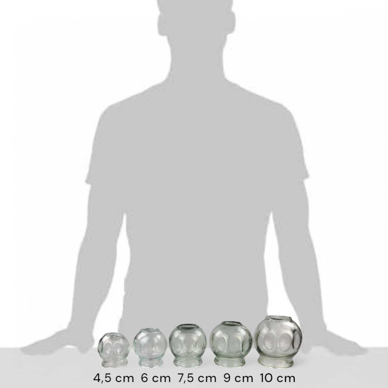 Juego de Masaje de Cristal 18Pzs