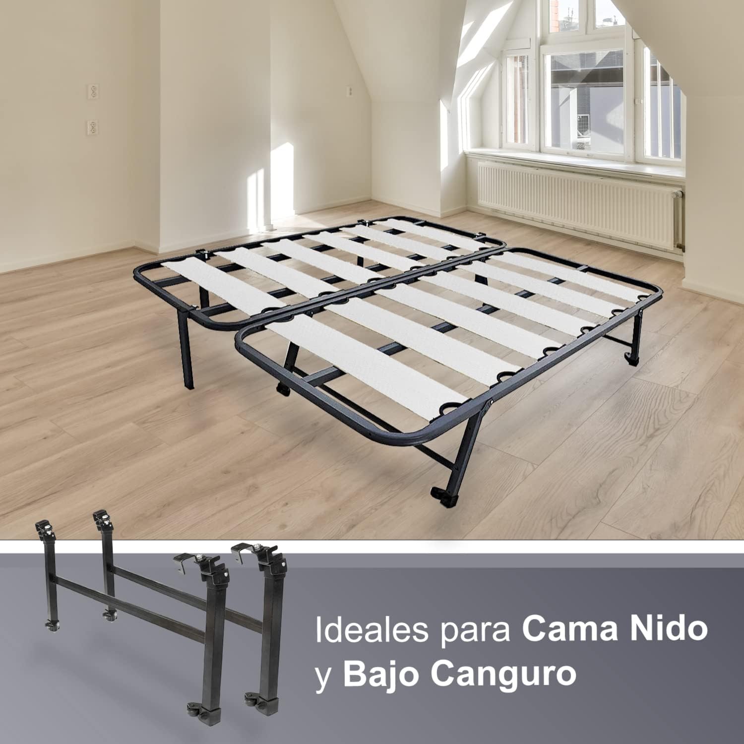 Patas plegables para cama 90 cm