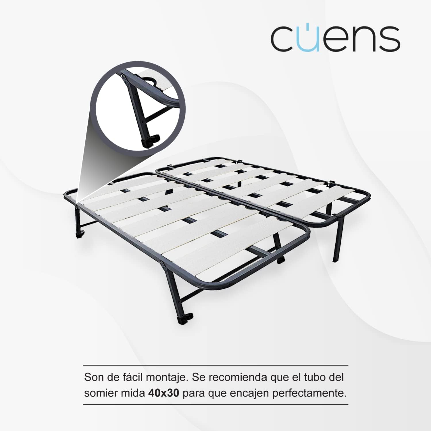 Patas plegables para cama 90 cm