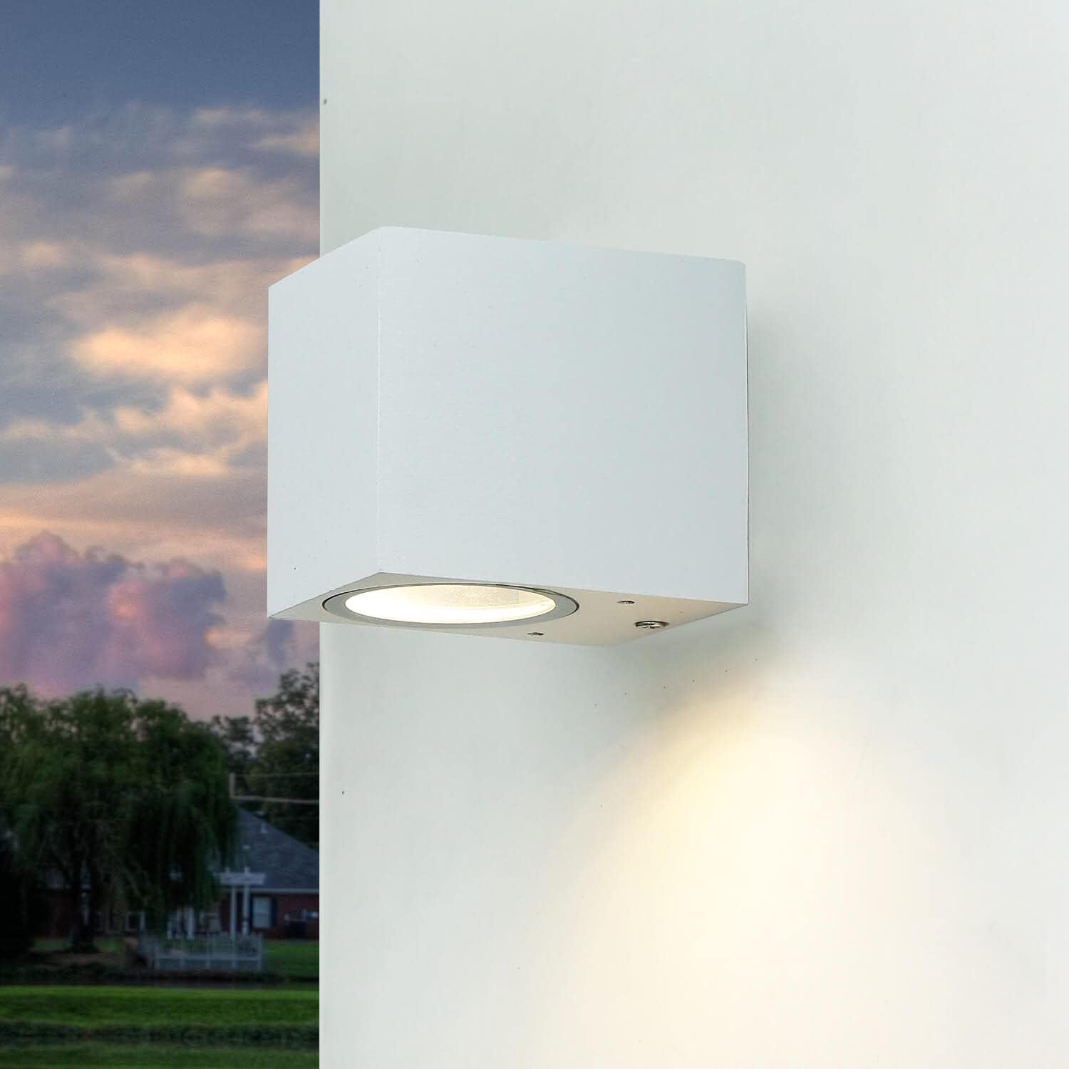 Aplique pared blanco IP44 GU10