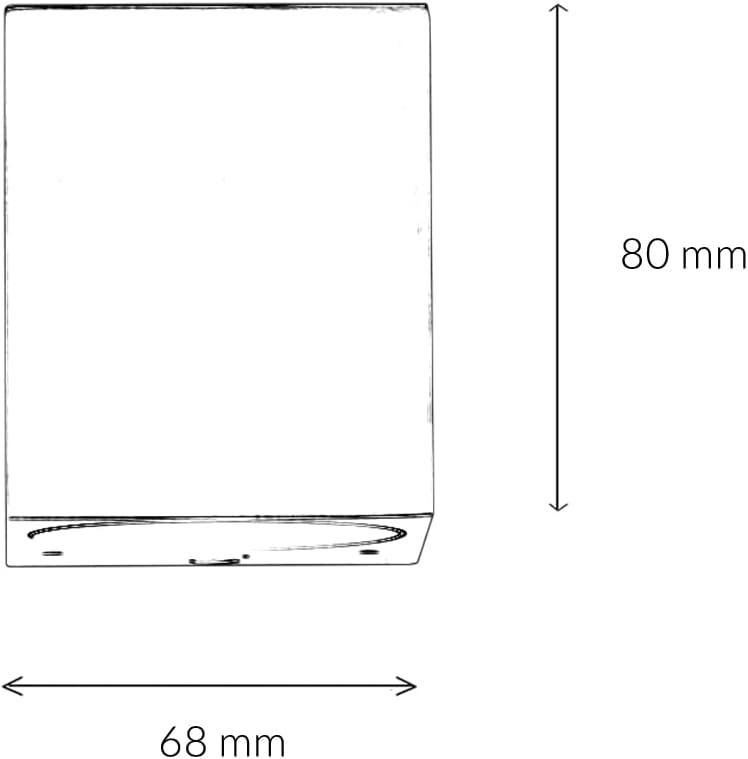 Aplique pared blanco IP44 GU10