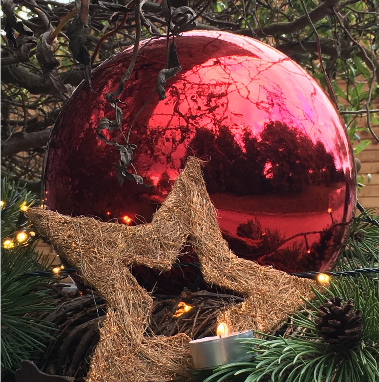 Bolas de Navidad Rojo Brillante