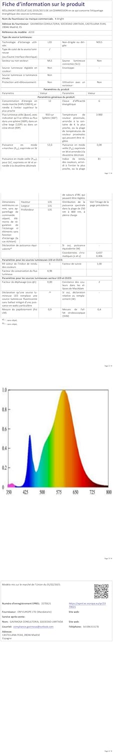 Aplique Exterior K-Bright 12W
