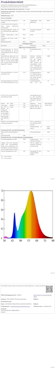 Aplique Exterior K-Bright 12W