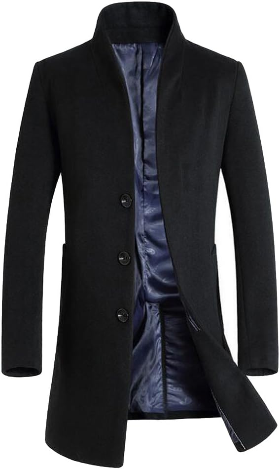 Abrigo de Lana Hombre Delgado, Talla XL
