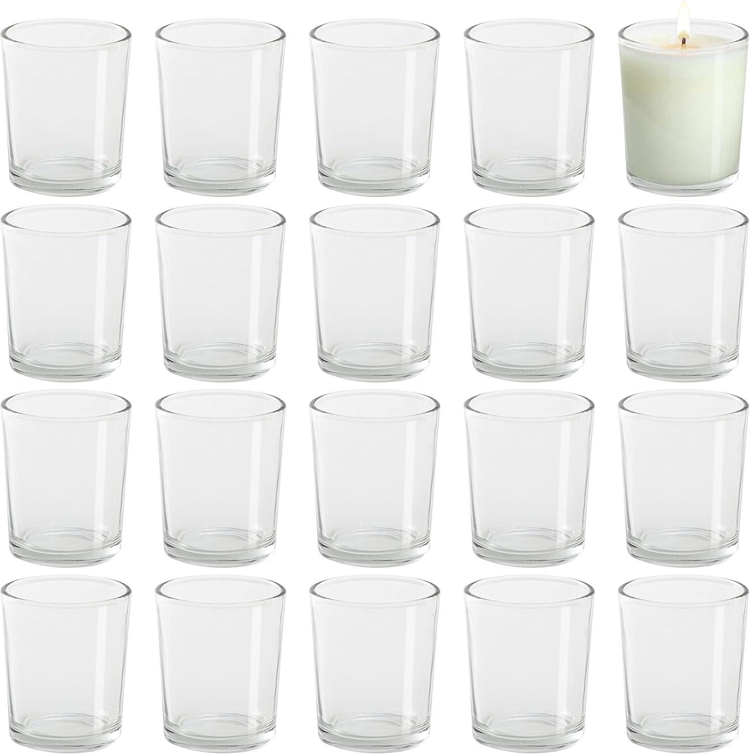 Porta Velas de Cristal 72u.