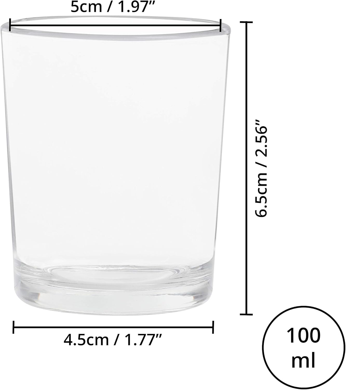 Porta Velas de Cristal 72u.