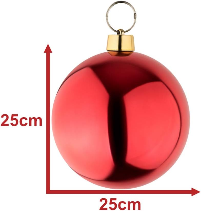 Bolas de Navidad Rojas 25 cm