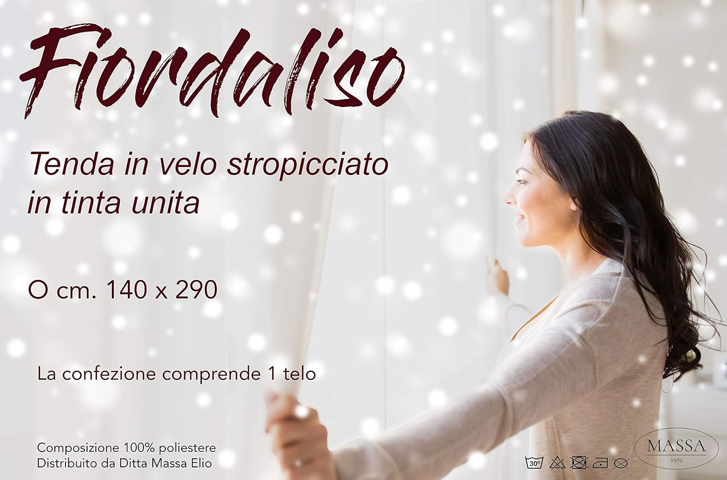 Cortina Fiordaliso Verde 140x290