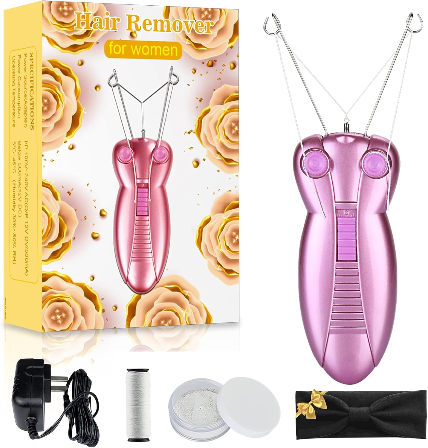 Electroestimulador facial rosa