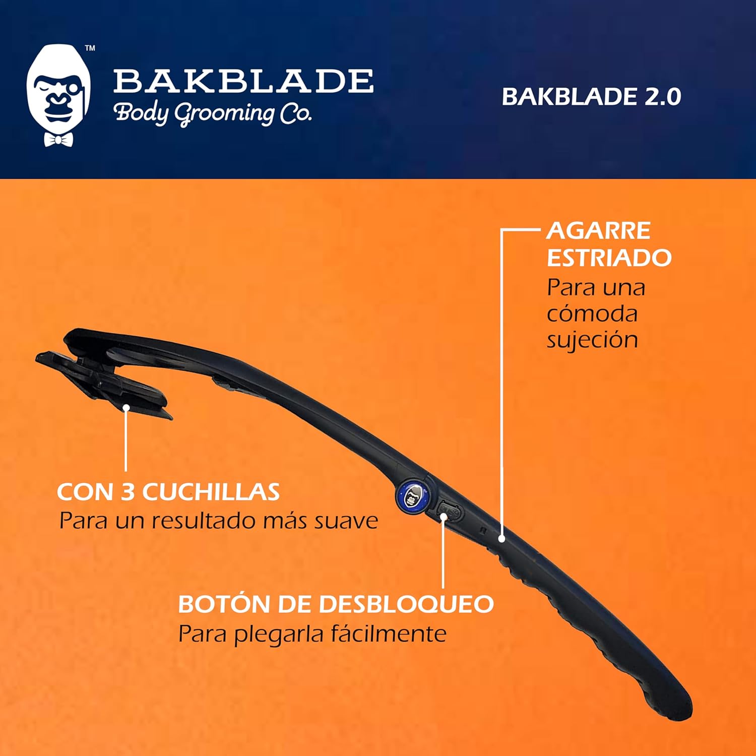 Afeitadora Corporal BaKblade 2.0