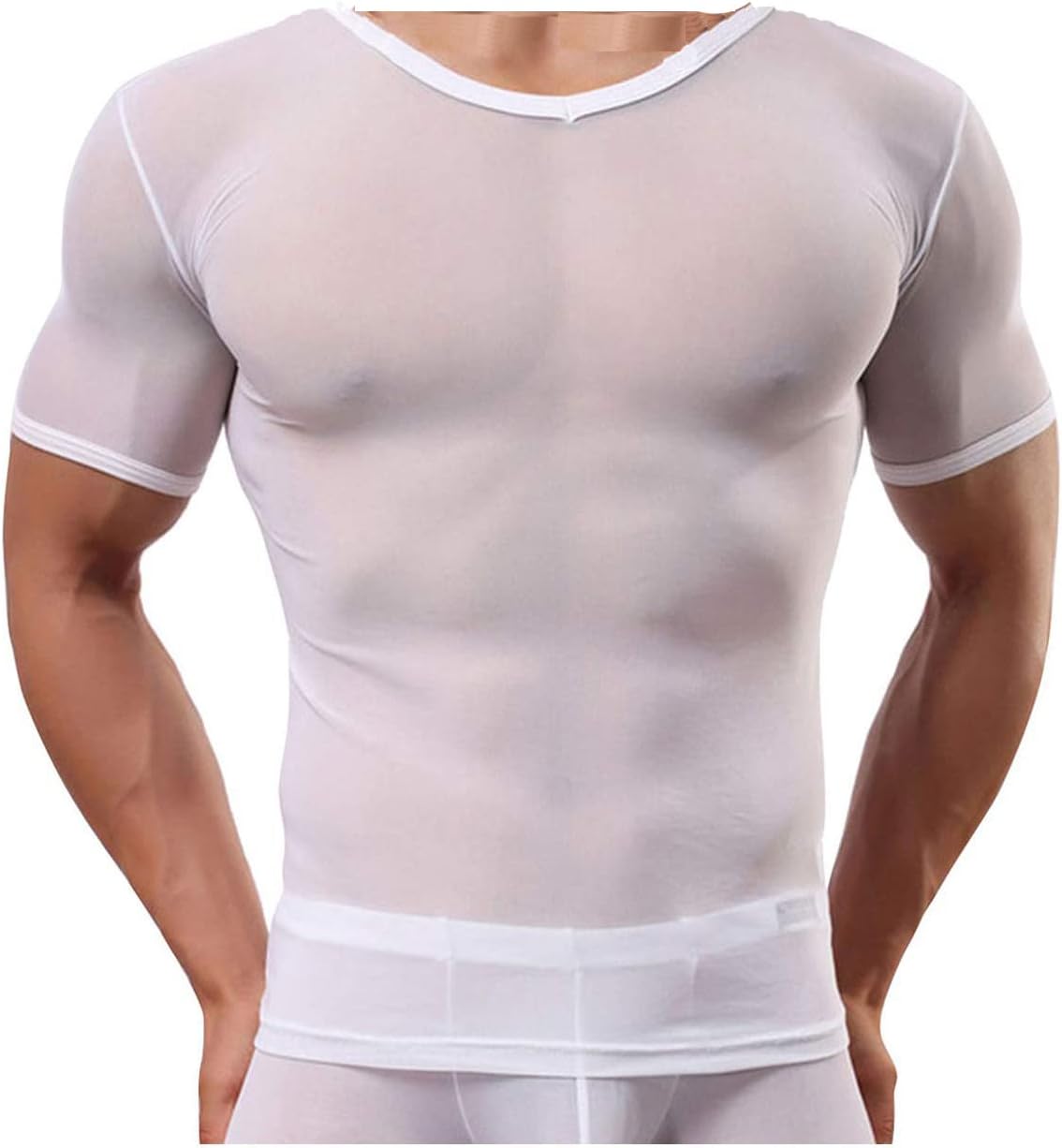 Camiseta Sexy Transparente Hombre