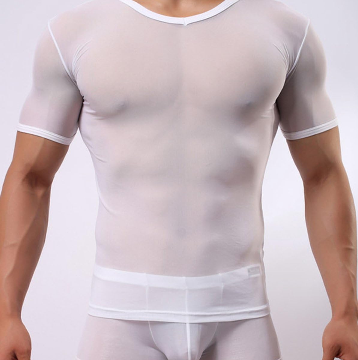 Camiseta Sexy Transparente Hombre