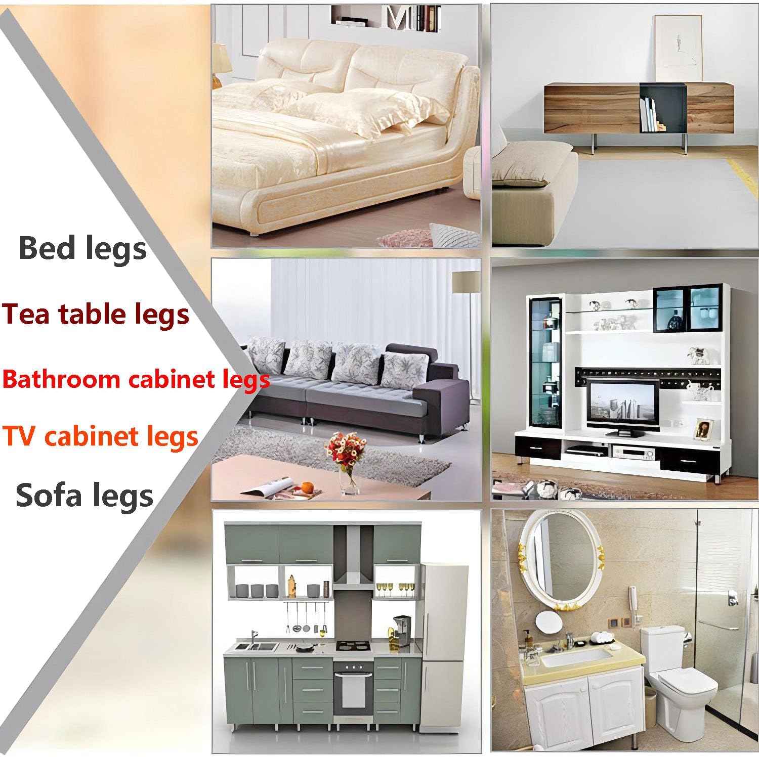 Patas Ajustables de Muebles