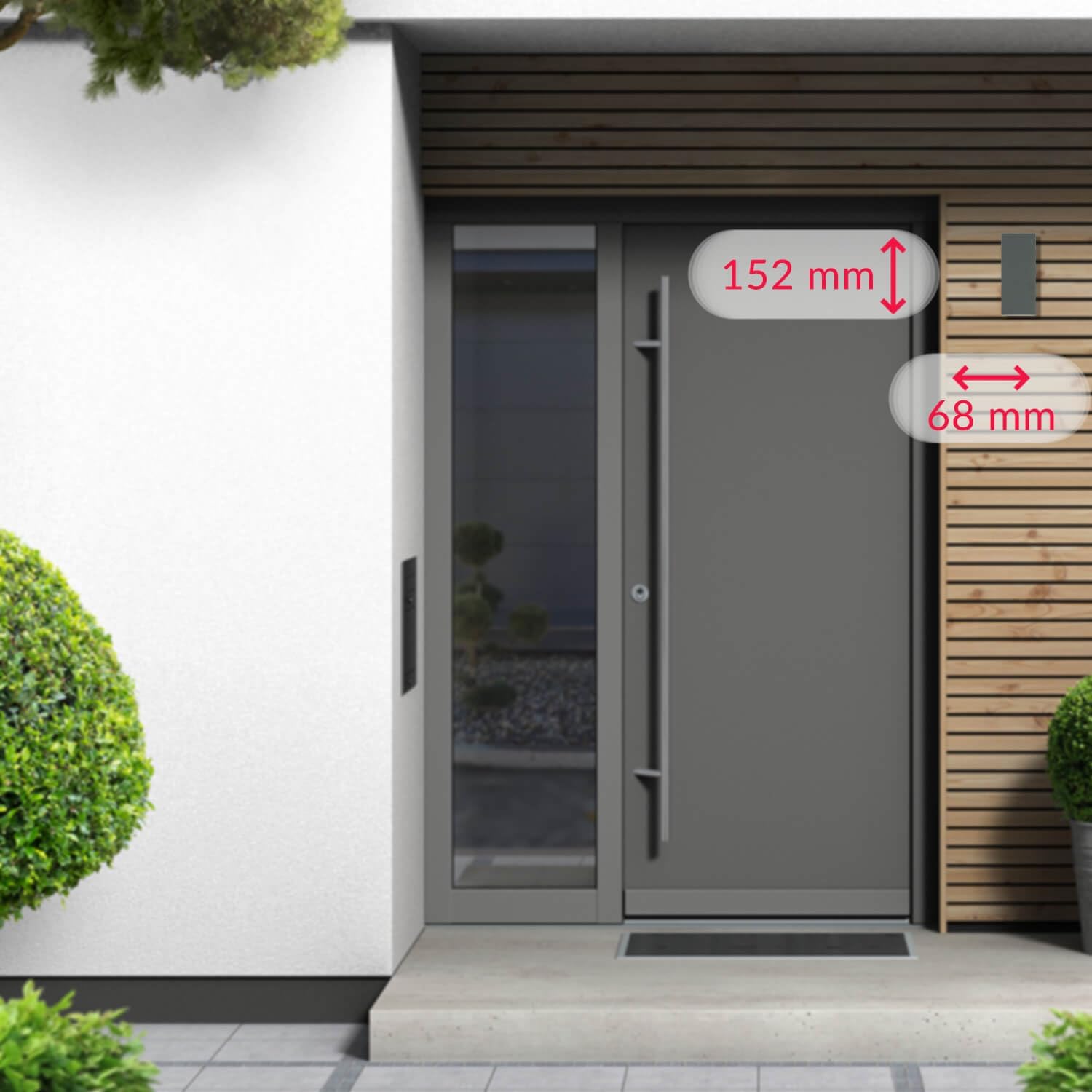 Lámpara exterior antracita IP44