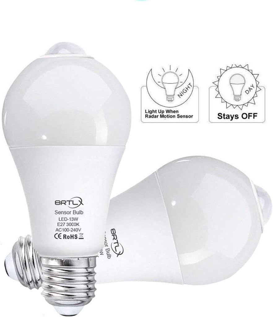 Bombillas LED E27 13W Con Sensor