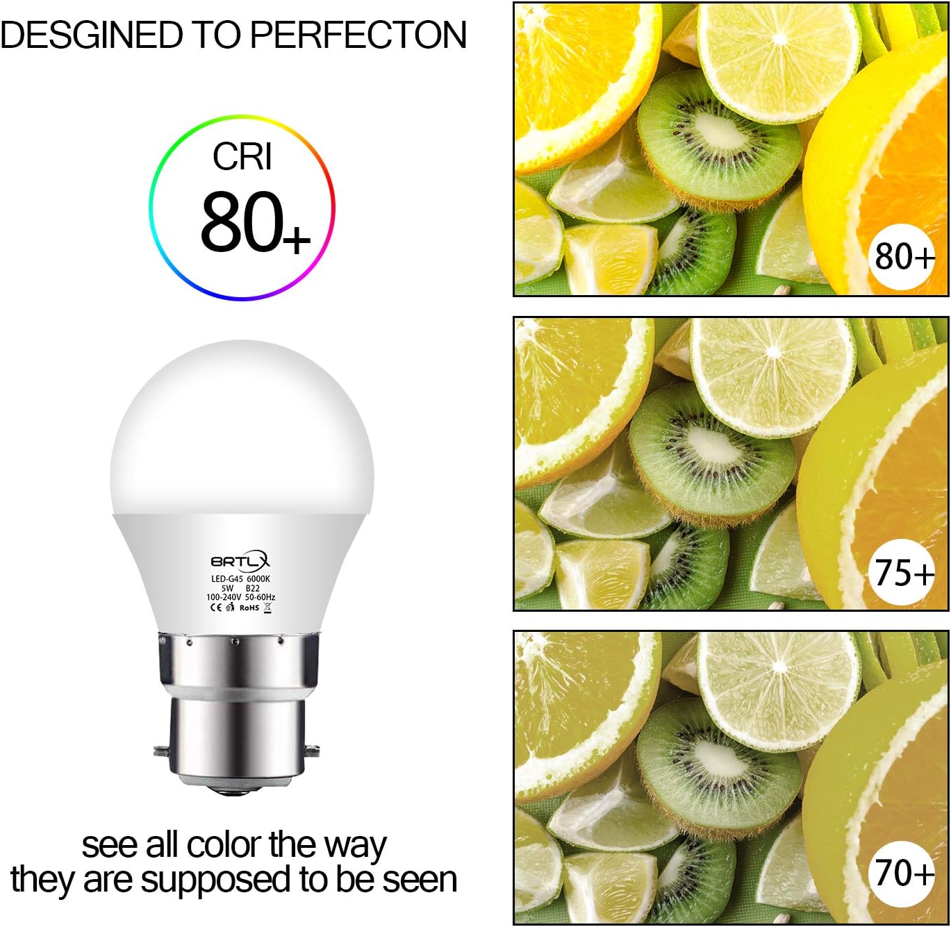 Bombilla LED G45 4 Unidades