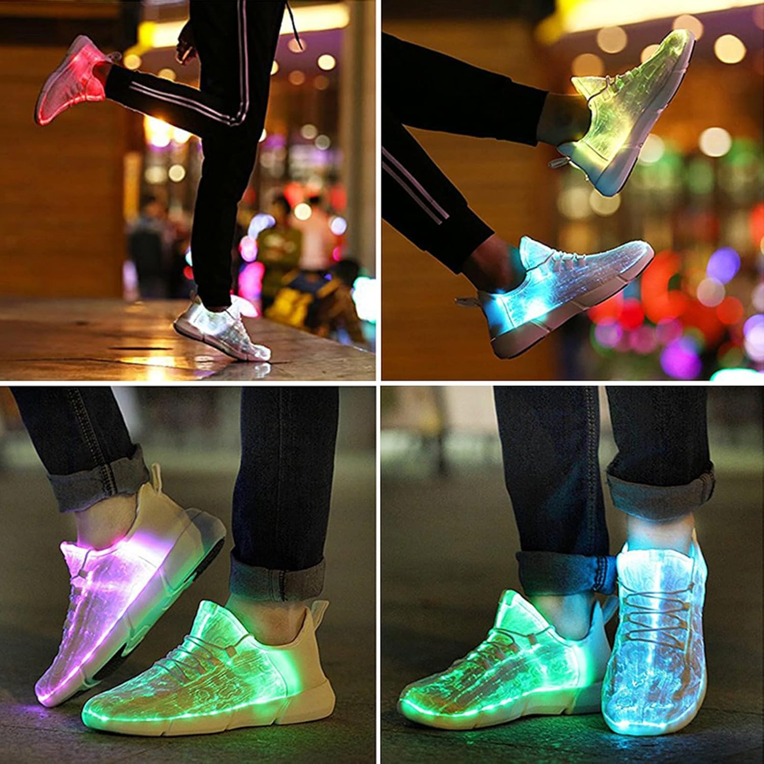 Zapatillas LED 7 Colores USB