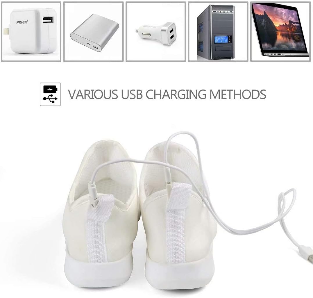 Zapatillas LED 7 Colores USB