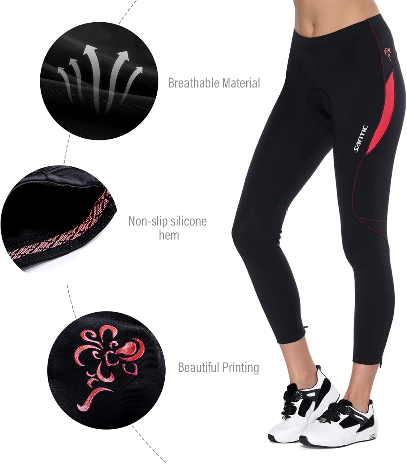 Culote de ciclismo Santic mujer