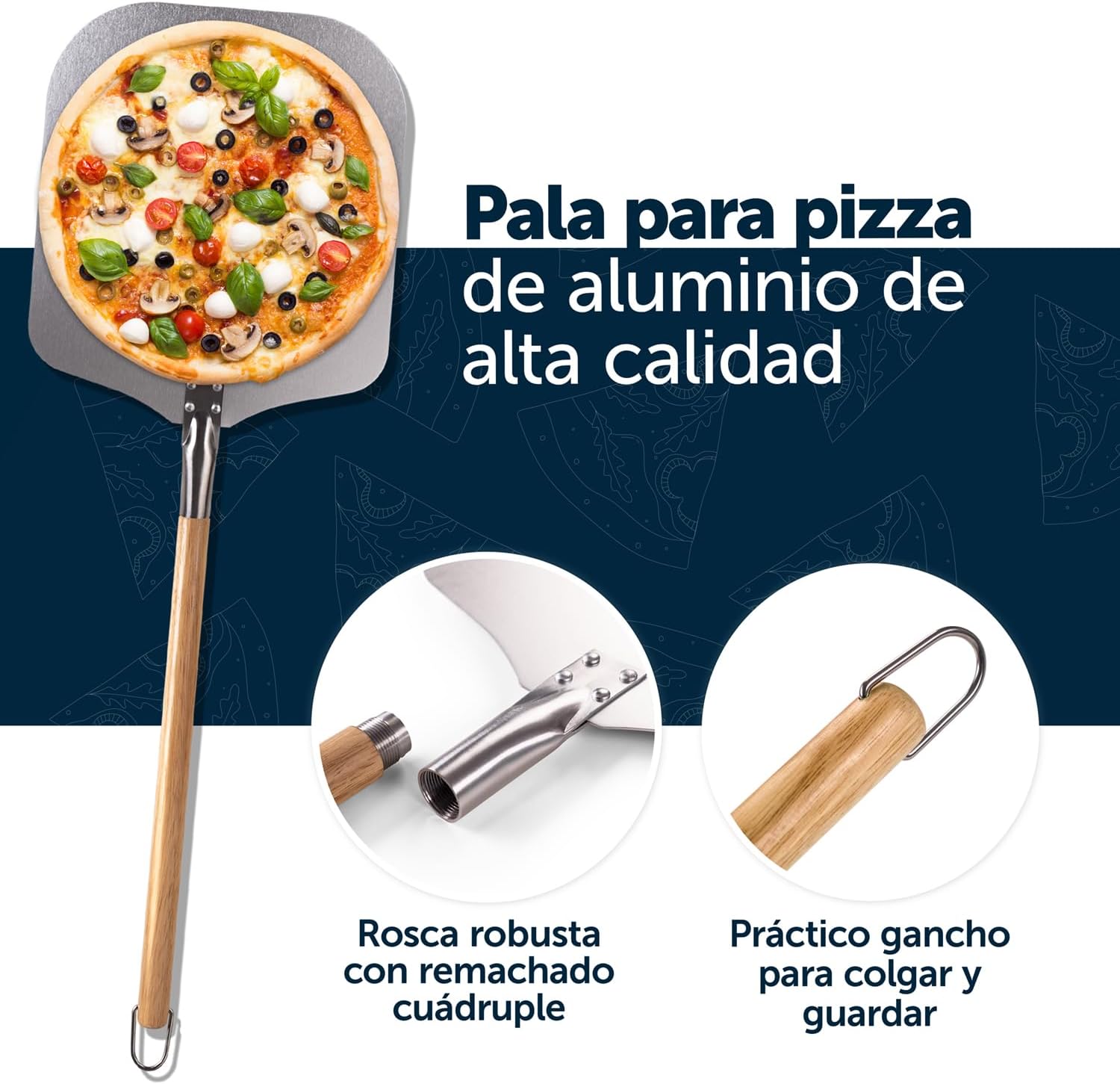 Pala de Pizza Aluminio Grande