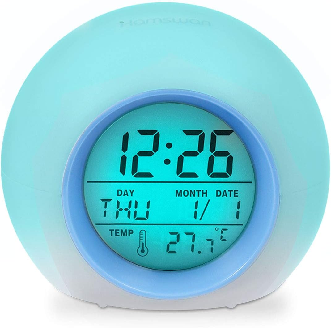 Despertador LED Colorido para Niños