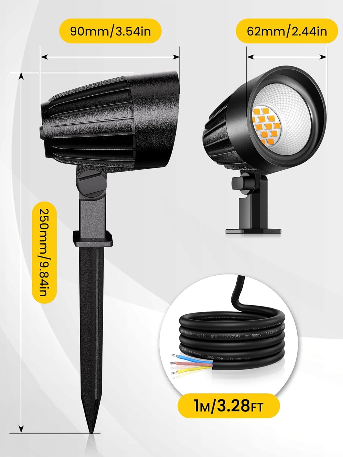 Focos Jardín MEIKEE 500LM IP66