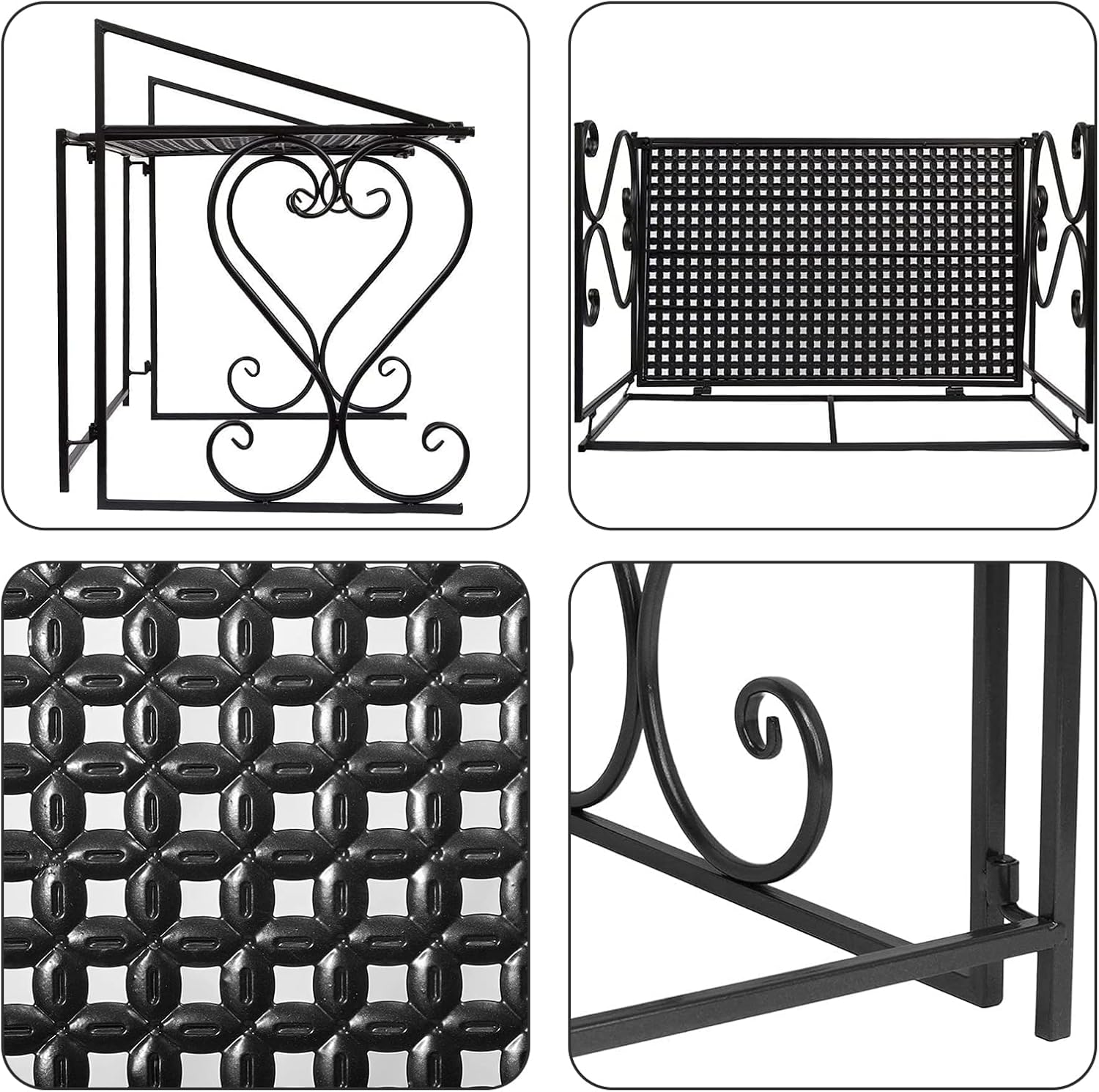 Estante de metal para microondas