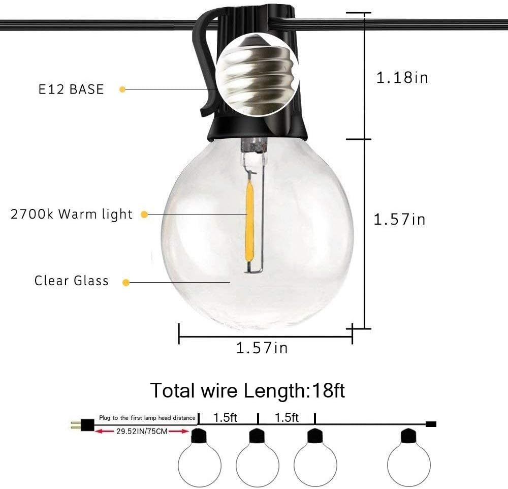 Cadena de Luces LED 18.3ft