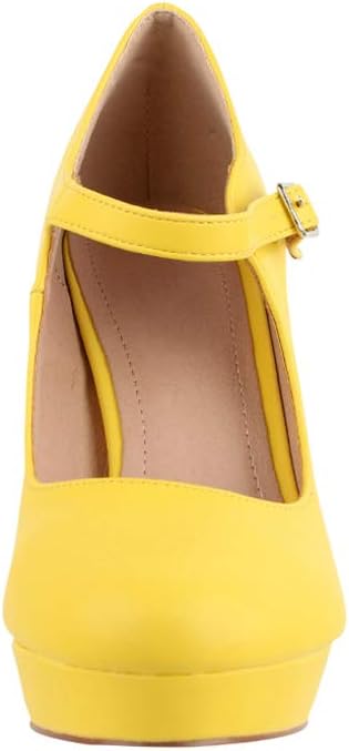 Zapato Tacón Alto Vintage Amarillo