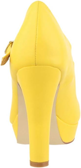 Zapato Tacón Alto Vintage Amarillo